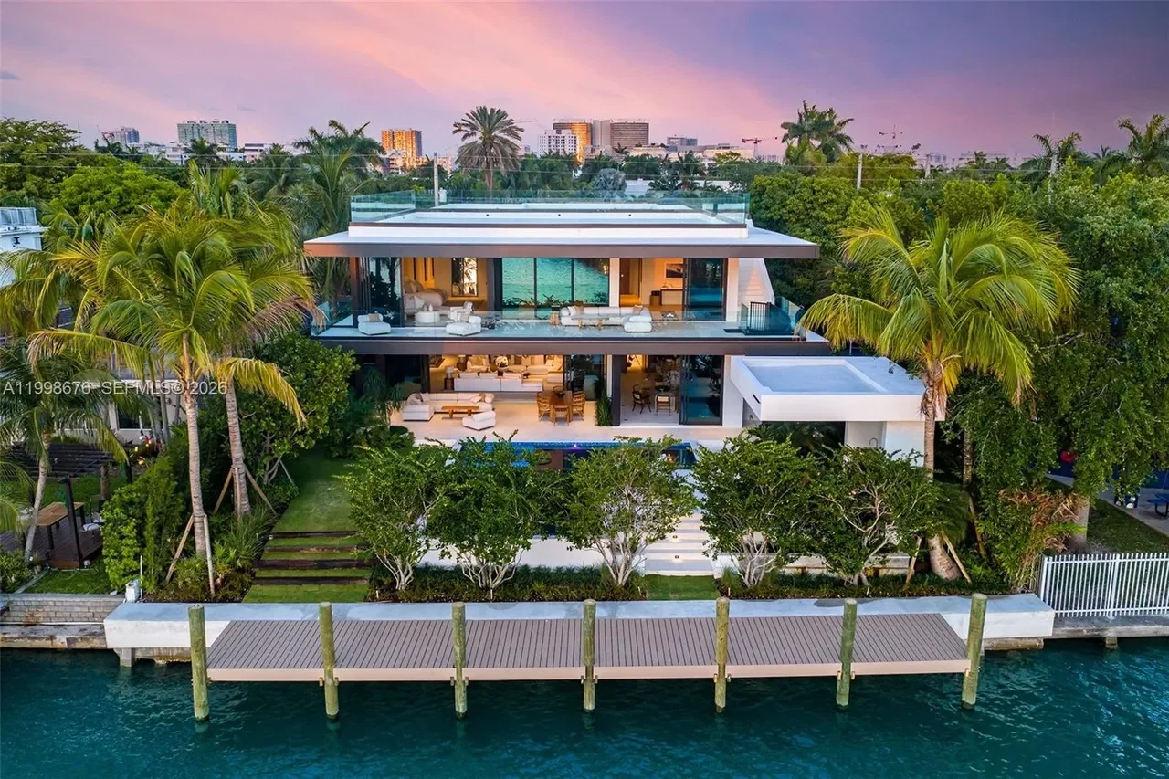 Bay Harbor Islands neighborhood editorial imagery